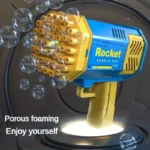 40 Hole Bubble Machine Fully Automatic Bubble Blowing Light Outdoor Bubble Machine without Battery without Bubble Water 2